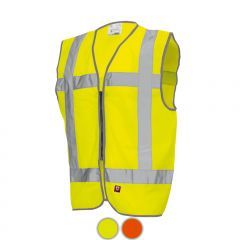 Vlamvetragend vest geel