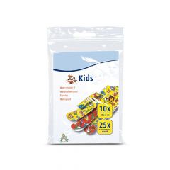 Kinderpleister assortiment met vrolijke cartoon