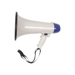 Basic megafoon 20 watt wit/blauw