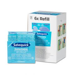 Salvequick blauwe detecteerbare pleisers vingertop 6754