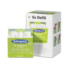 Salvequick non-woven pleisters sensitive 6943 (navulling)
