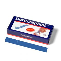 Detecteerbare blauwe vingerpleister textiel 180 x 20 mm