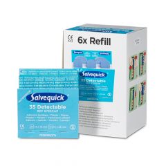 Salvequick blauwe detecteerbare pleisters 6735