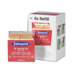 Salvequick textiel pleisters XL 6470 (navulling)