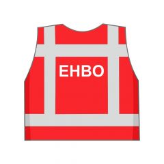 Rood EHBO hesje achterkant