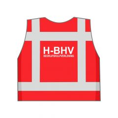 Rood H-BHV hesje achterkant