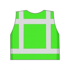 Groen veiligheidshesje achterkant