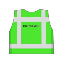Groen ONTRUIMER hesje achterkant