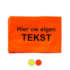 Mouwband met eigen opdruk oranje