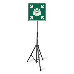 Mobiel bord verzamelplaats 60x60cm