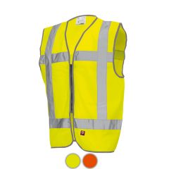 Vlamvetragend vest geel