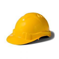 Gele veiligheidshelm