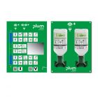 Plum oogdouche station 2 x 500 ml 0.9% met spiegel