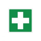 Vinylsticker met EHBO-pictogram