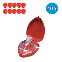 CPR mask in hard-case voordeelpakket (10st)