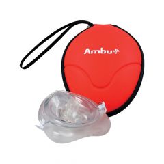 Ambu Res-cue Mask beademingsmasker in rode softcase