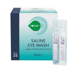 Saline oogspoelampullen 25 x 20 ml