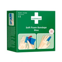Cederroth Soft Foam Bandage 6 x 450cm blauw 51011010