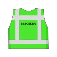 Groen Bezoeker hesje achterkant