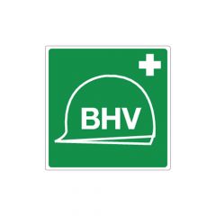 Groene vinylsticker pictogram "BHV-materiaal"
